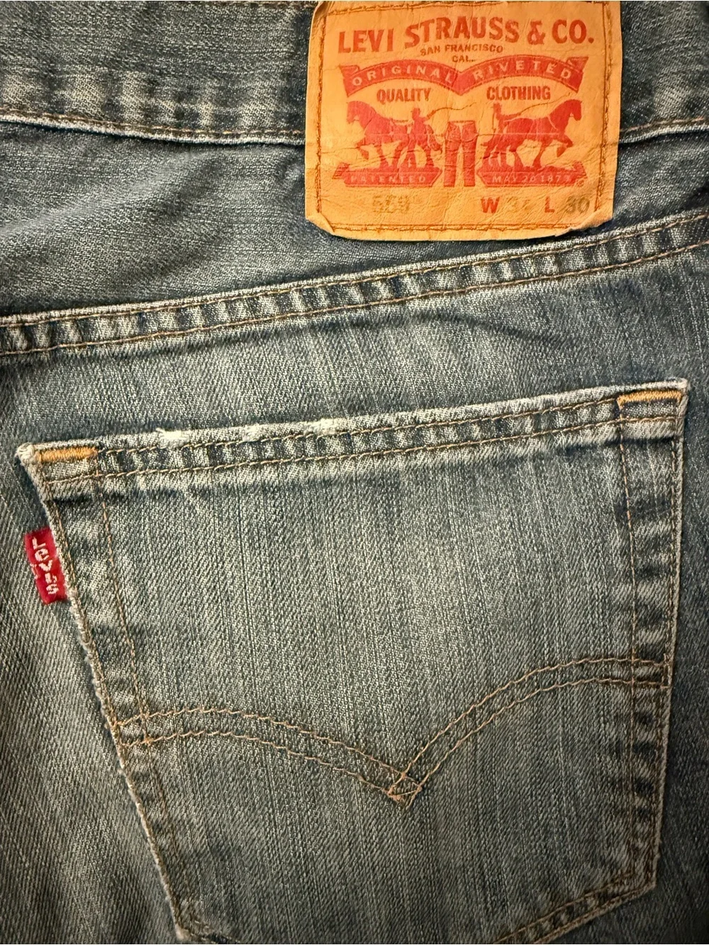 Levi’s 559 Relaxed Straight Jeans Men’s 34x30 Medium Wash Y2K Denim